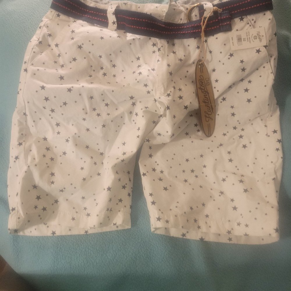 Huntington Beach Club blue star shorts